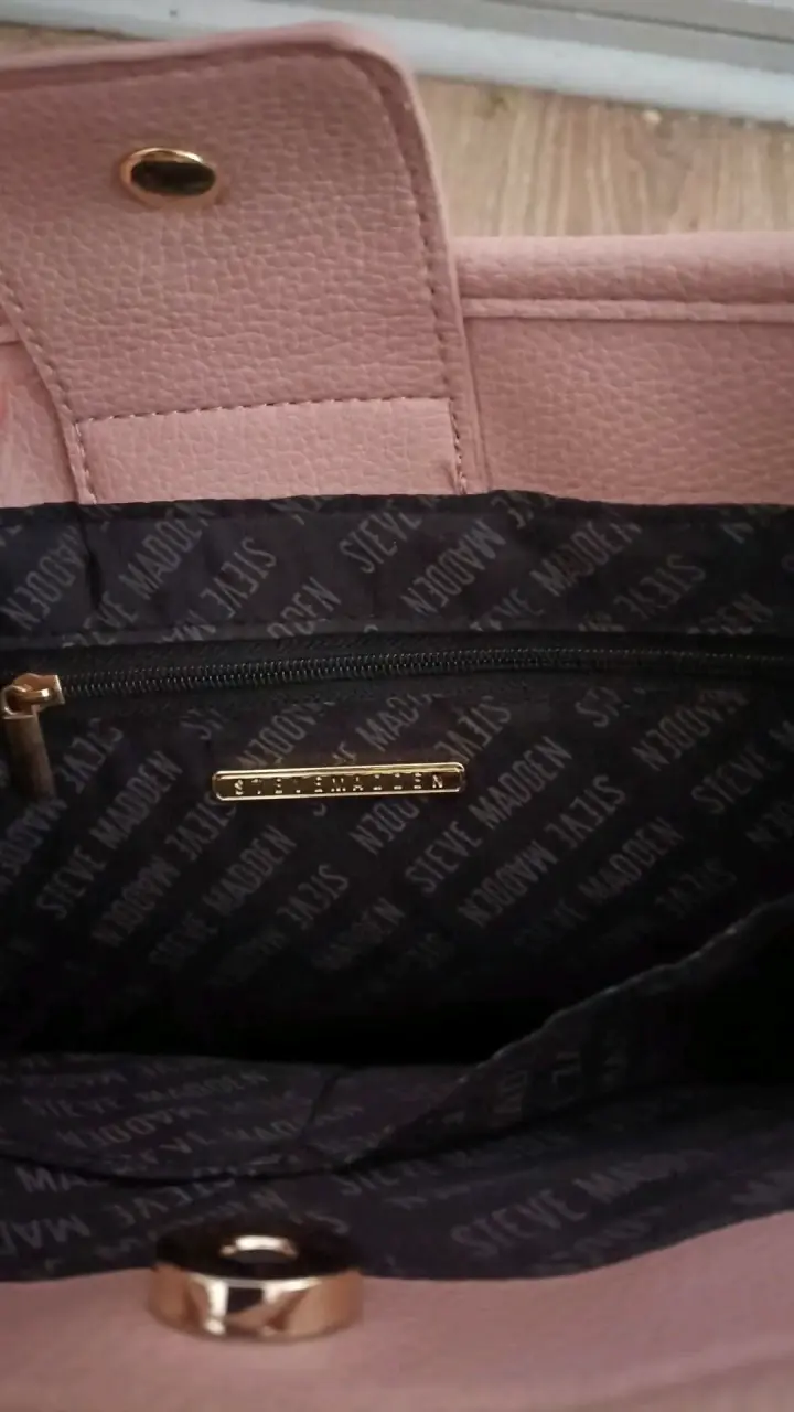Bolso tote rosa Steve Madden con correa ajustable - 3