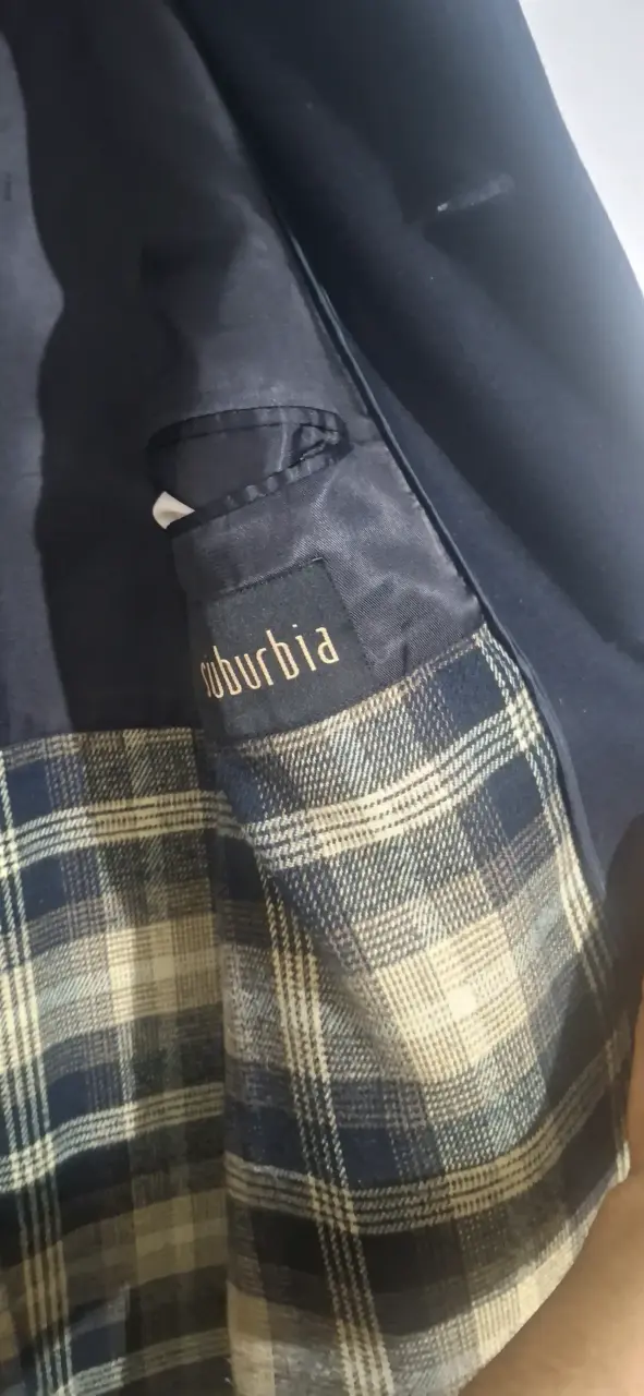 Abrigo largo negro Suburbia para hombre - 2
