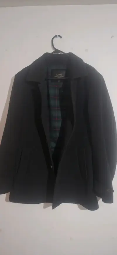 Abrigo negro de lana para hombre marca arrow - miniatura 3