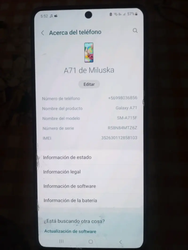 Samsung Galaxy A71 en buen estado - 1