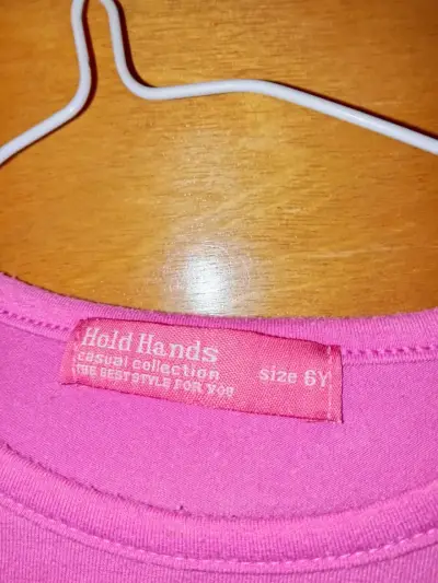 Polera manga larga rosa talla 6 años - miniatura 2