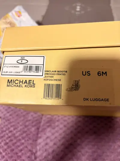 Botines Michael Kors Sinclair de cuero estampado - miniatura 1