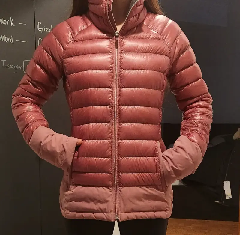 Chaqueta acolchada rosa para mujer - 1