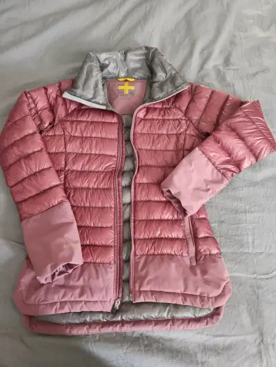 Chaqueta acolchada rosa para mujer - miniatura 2