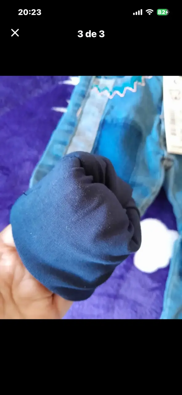 Jeans de bebé con diseño bordado - 3