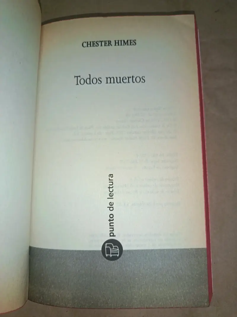 Libro 'Todos Muertos' de Chester Himes - 4