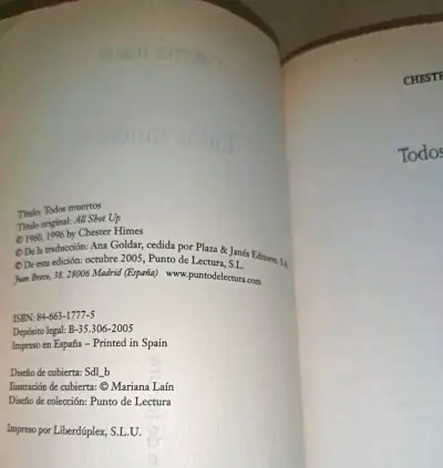Libro 'Todos Muertos' de Chester Himes - miniatura 5