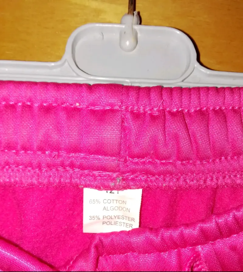 Pantalones deportivos rosados para niña talla 12 - 2