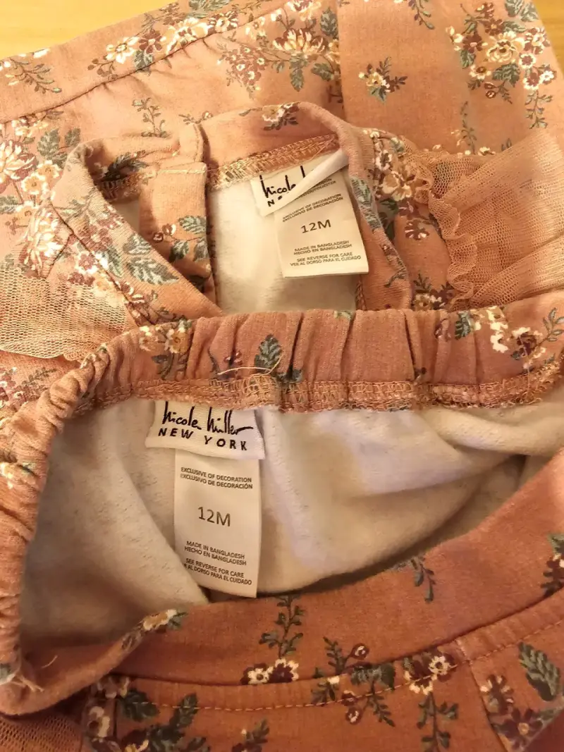 Conjunto buzo Nicole Miller talla 12 meses - 3