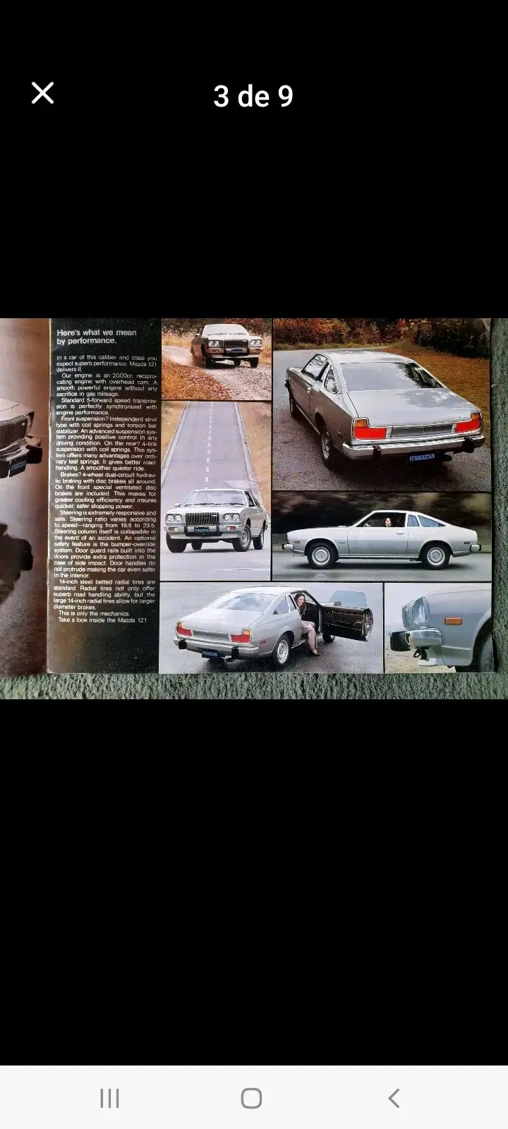 Catálogo Brochure Mazda 121 original - 3