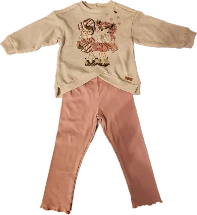 NUEVO niña Limonada polerón con calza talla 2 - miniatura 1