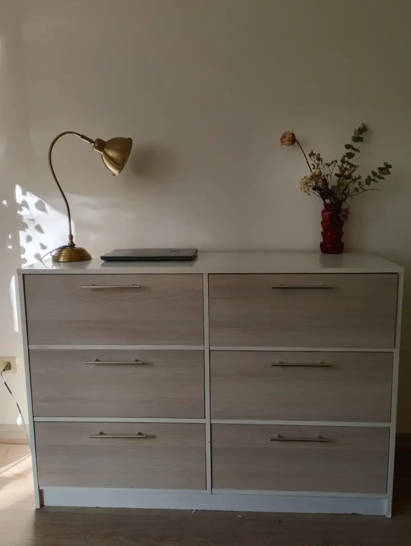 Cómoda de Madera con Seis Cajones