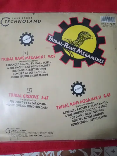 Vinilo Tribal Rave Megamixes Technoland - miniatura 1