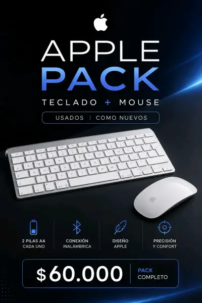 Pack Apple Teclado y Mouse Inalámbricos - miniatura 1