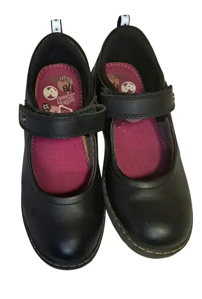 Zapatos escolares negros para niña talla 33 - miniatura 1