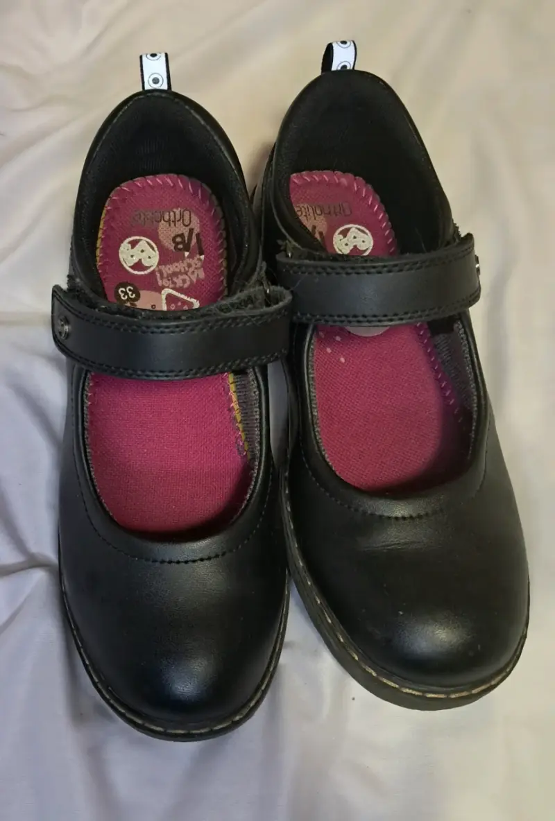 Zapatos escolares negros para niña talla 33 - 2
