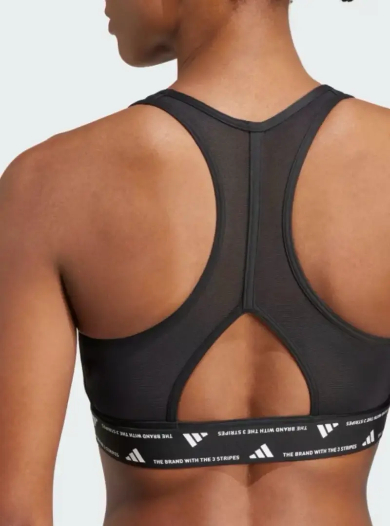 Sostén Deportivo Negro Adidas Soporte Mediano - 5