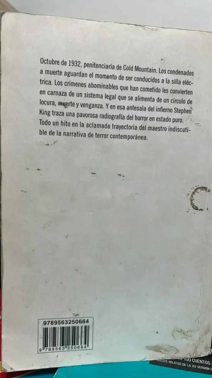 Libro La Milla Verde de Stephen King - 2