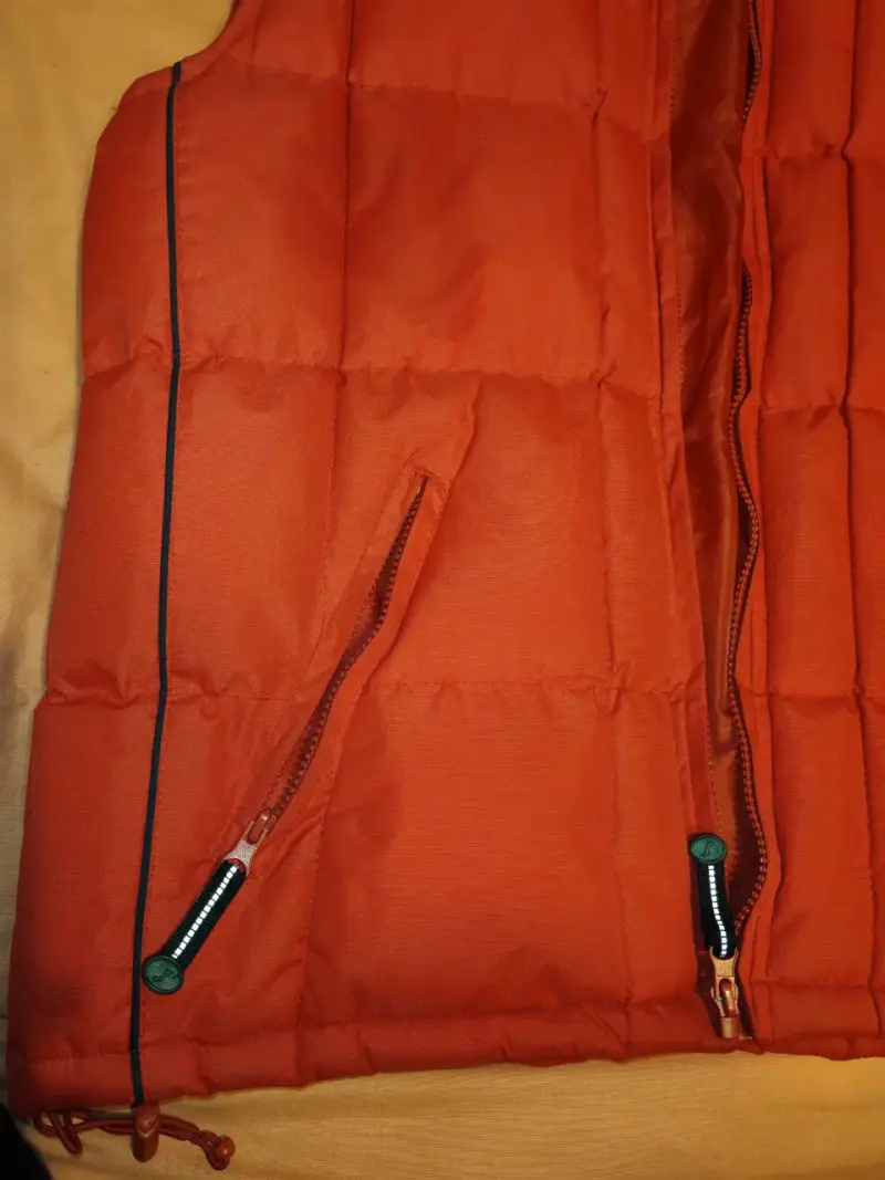 Chaleco acolchado rojo sin mangas para hombre - 2