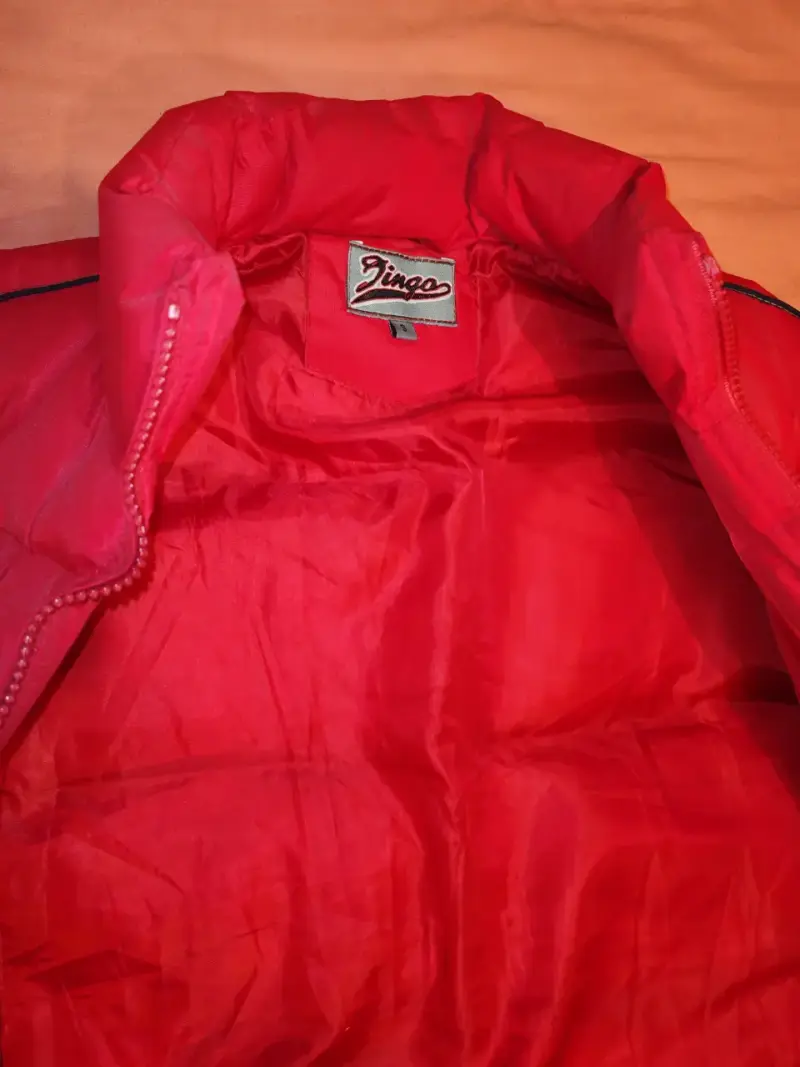 Chaleco acolchado rojo sin mangas para hombre - 3