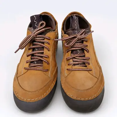 Zapatos GUANTE cuero marrón para hombre, Talla 39 - miniatura 2