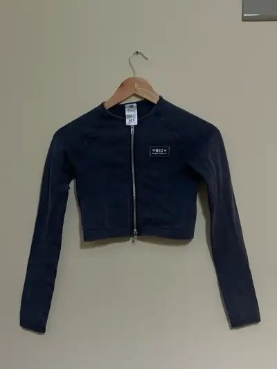 Chaqueta corta azul marino NGX para mujer - miniatura 1