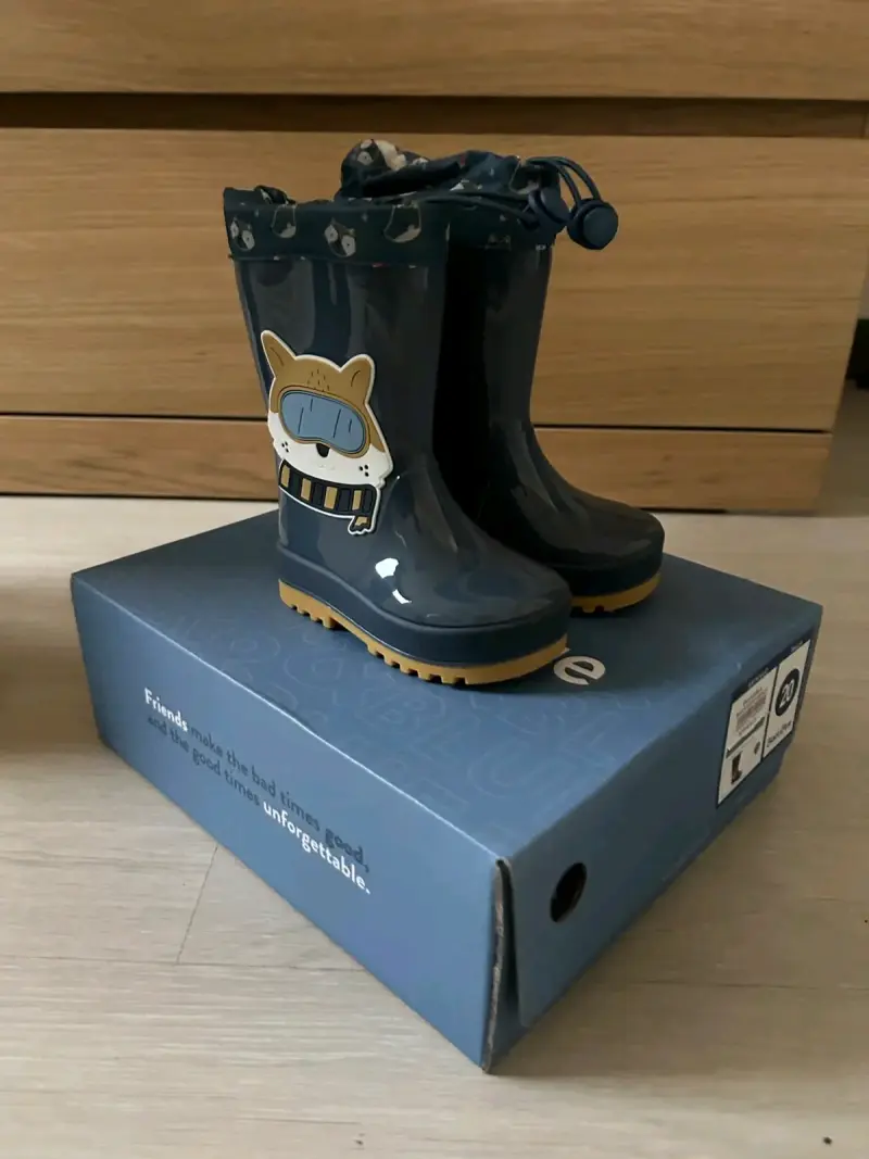 Botas de lluvia infantiles Black & Blue azul - 4