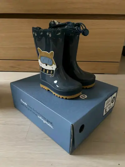 Botas de lluvia infantiles Black & Blue azul - miniatura 4