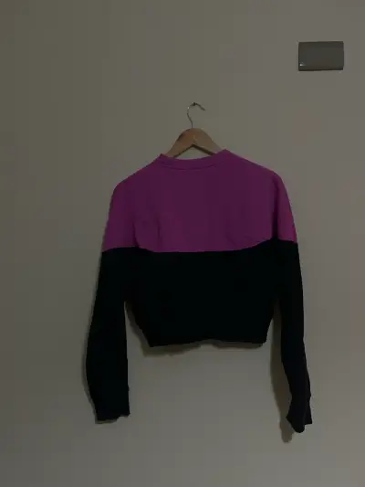 Polerón Nike bicolor morado y negro - miniatura 2