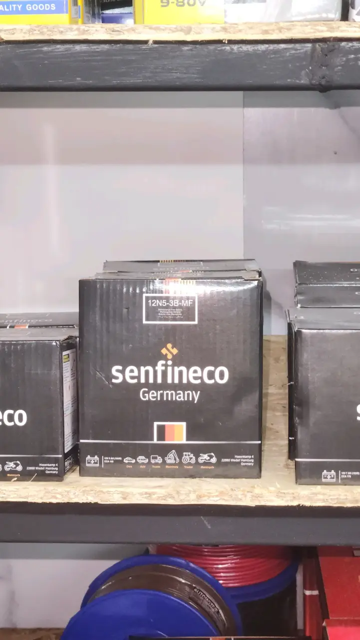 Batería Senfineco 12N5-3B-MF para motocicletas