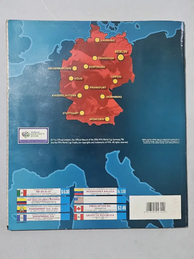 Álbum de Stickers Mundial FIFA 2006 Alemania Panini - 2