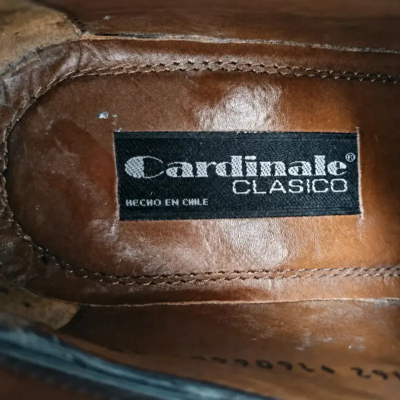 Zapatos CARDINALE de cuero para hombre, Talla 39 - 5