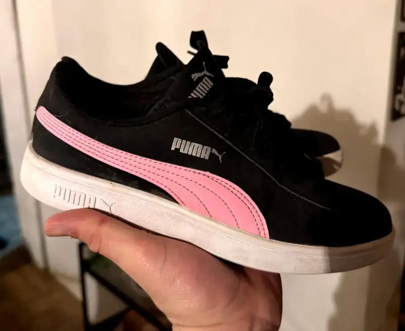 Zapatillas deportivas negras y rosadas Puma - 2