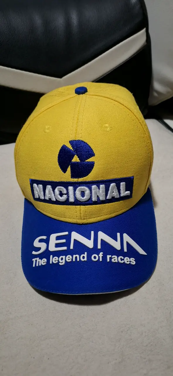 Gorra Amarilla y Azul Senna Nacional - 2