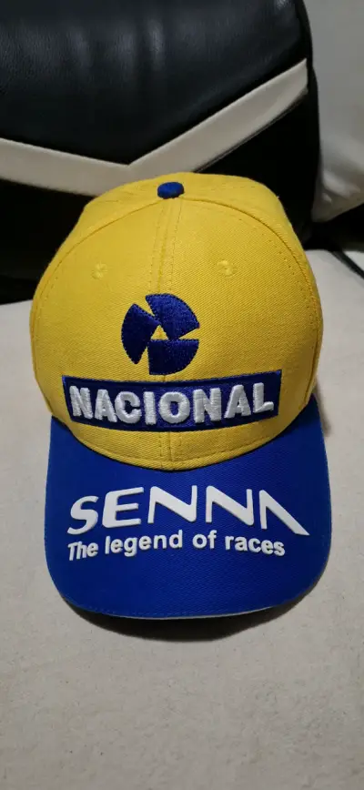 Gorra Amarilla y Azul Senna Nacional - miniatura 2