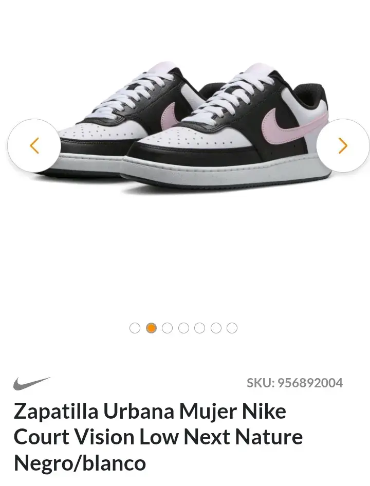 Zapatillas Nike Court Vision Low Mujer Negro y Blanco - 3