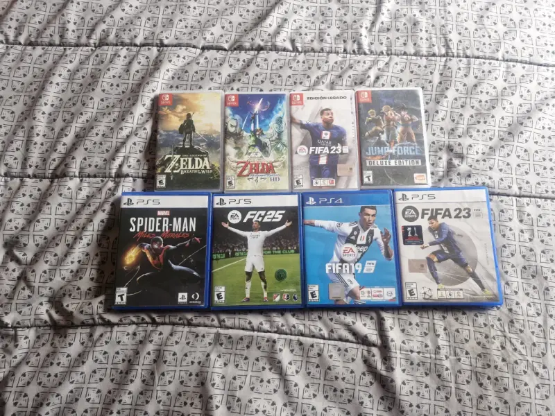 videojuegos para PS4, PS5 y Nintendo S