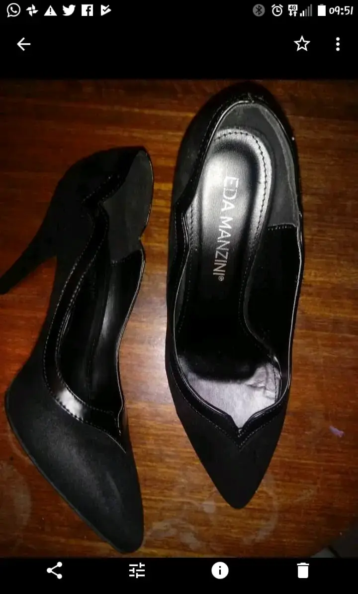 Zapatos de Tacón Alto Negros para Mujer - 4