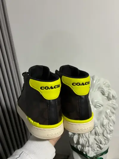 Zapatillas altas Coach marrón y amarillo - miniatura 4