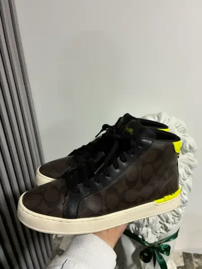 Zapatillas altas Coach marrón y amarillo - miniatura 5