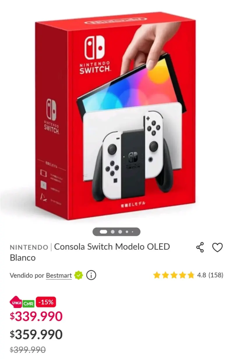 Nintendo Switch OLED con accesorios - 5