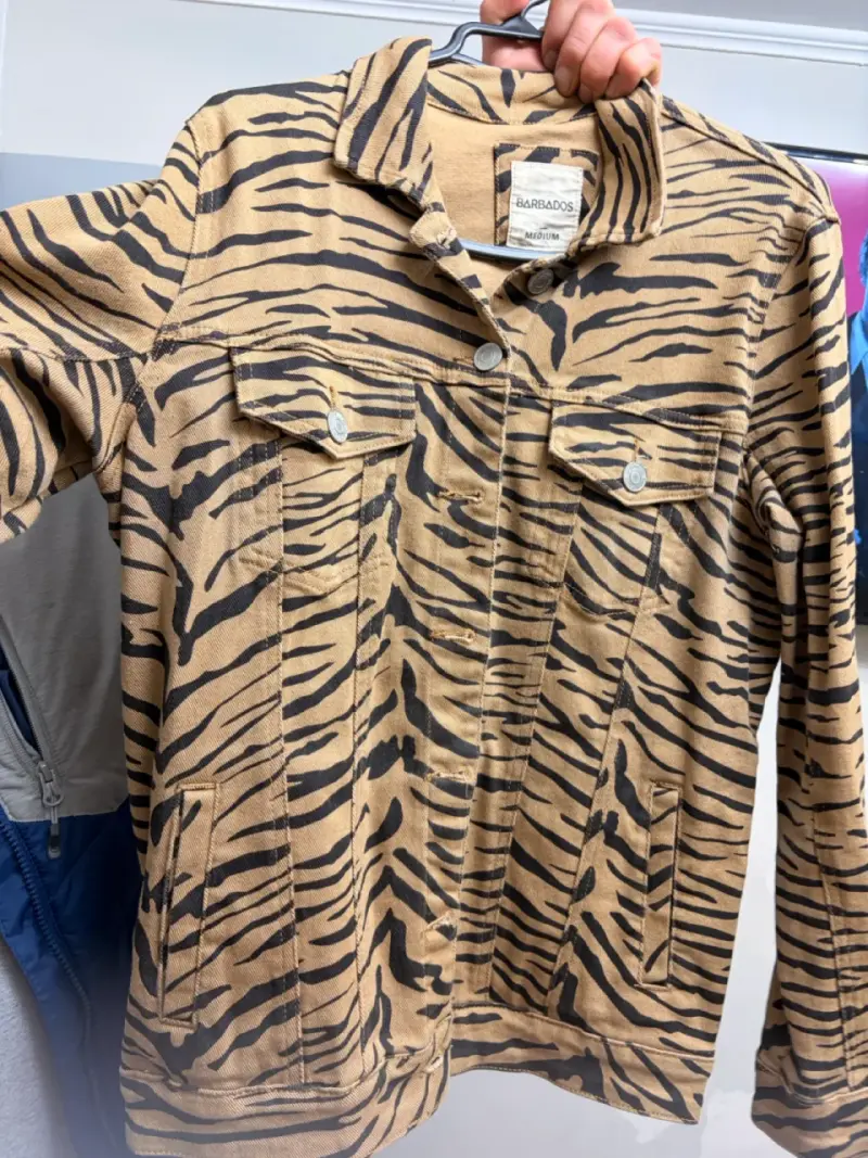 Chaqueta de mezclilla con estampado animal Barbados - 1