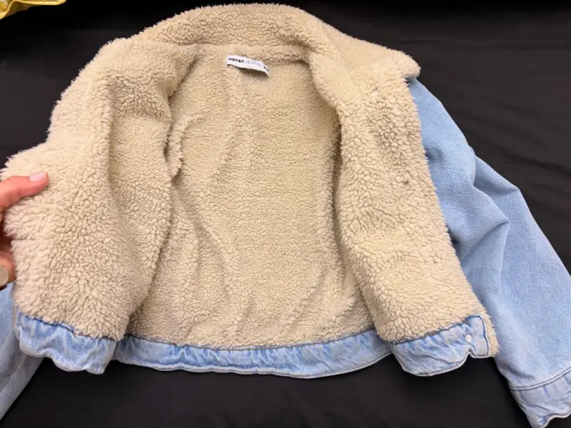 Chaqueta de mezclilla con forro de borrego - 4