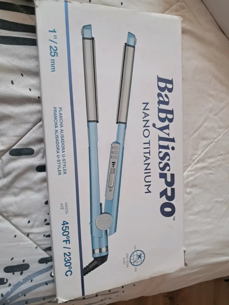 Plancha de Pelo Babyliss Pro Nano Titanium Azul - 5