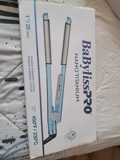 Plancha de Pelo Babyliss Pro Nano Titanium Azul - miniatura 5
