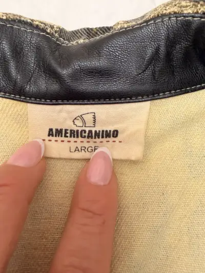 Chaqueta animal print con detalles de cuero Americano - miniatura 4