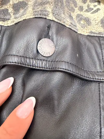 Chaqueta animal print con detalles de cuero Americano - miniatura 5