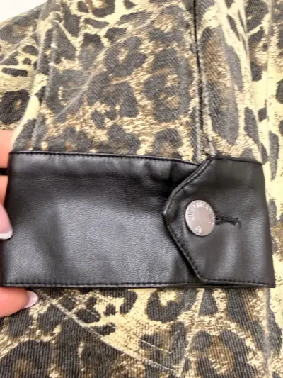Chaqueta animal print con detalles de cuero Americano - miniatura 6