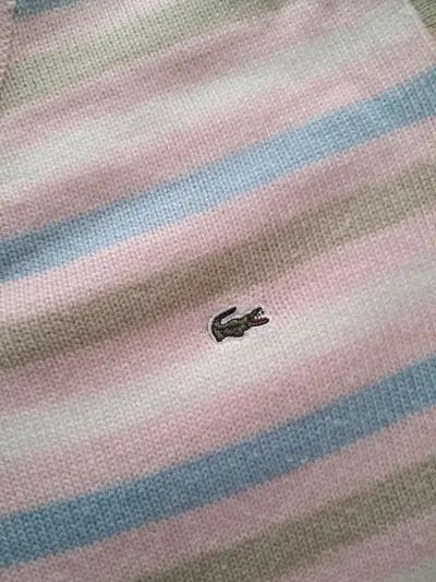 Suéter Lacoste a rayas pastel para mujer - miniatura 3