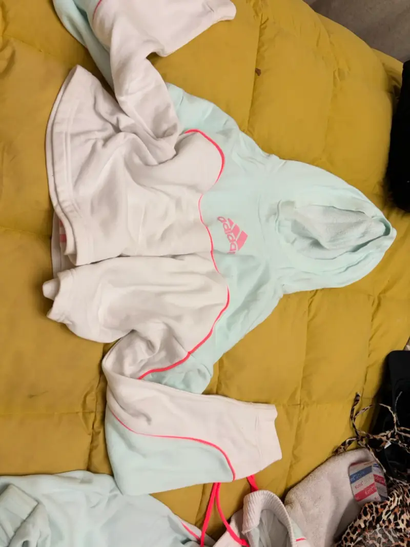 Conjunto deportivo Adidas mujer celeste y blanco - 2